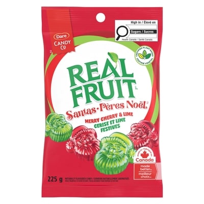 Dare REALFRUIT Red & Green Santas Candies 225 g, $2.57/100g