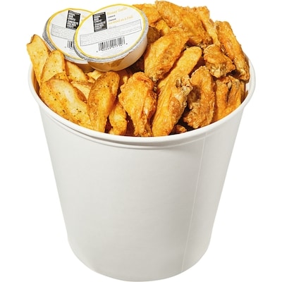 null 30 Wing Bucket with Potato Wedges (After 11am) 1775 g, $1.69/100g