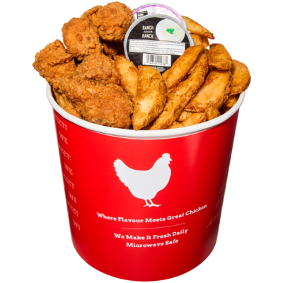 null Baril de 30 ailes avec quartiers de pommes de terre (après 11 h) 2050 g, 1,46 $/100g