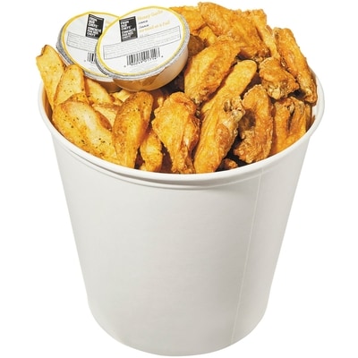 null Baril de 30 ailes avec quartiers de pommes de terre (après 11 h) 1775 g, 1,69 $/100g