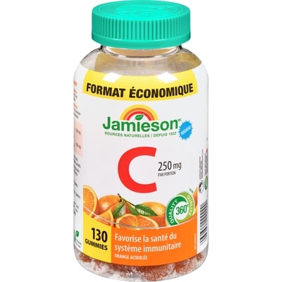 Jamieson Vitamin C Gummmies 250Mg 130 ea, 0,14 $/1ch