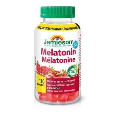Jamieson Melatonin Gummies Strawberry Flavour 130 ea, $0.19/1ea