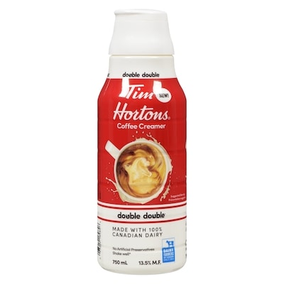 Tim Hortons Coffee Creamer, Double Double 750 ml, $1.00/100ml