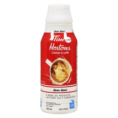 Tim Hortons Crème à café, double double 750 ml, 1,00 $/100ml