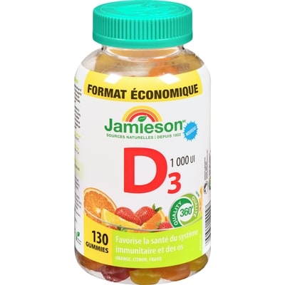 Jamieson Vitamine D3  130 ea, 0,15 $/1ch