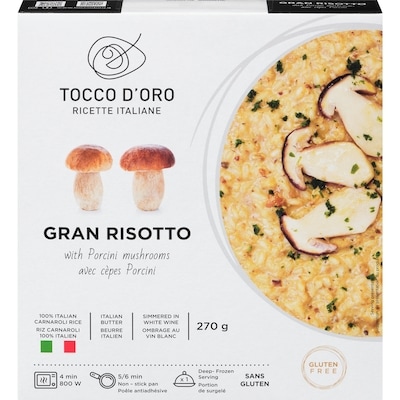 Tocco D'Oro Risotto with Porcini Mushrooms 270 g, $4.81/100g