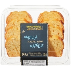 Farmer's Market Sliced Loaf Cake, Vanilla 344 g, $1.74/100g