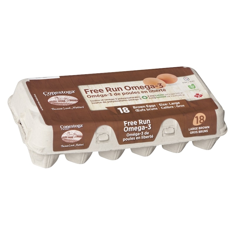 Brown Eggs Free Run Omega-3 Size: Large
