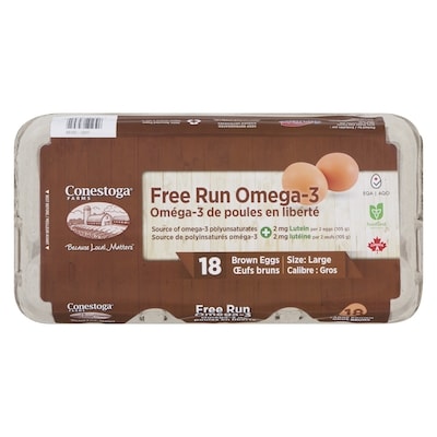 Brown Eggs Free Run Omega-3 Size: Large