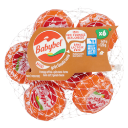 Babybel Fromage affiné à pâte demi-ferme mini goût gouda 24% m.g. 120 g, 4,41 $/100g