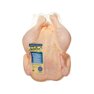 Sufra Poulet entier Halal 1.7 kg, 0,88 $/100g