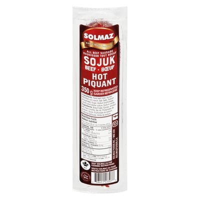 Solmaz Halal Sojuk Beef Hot 350 g, $3.29/100g
