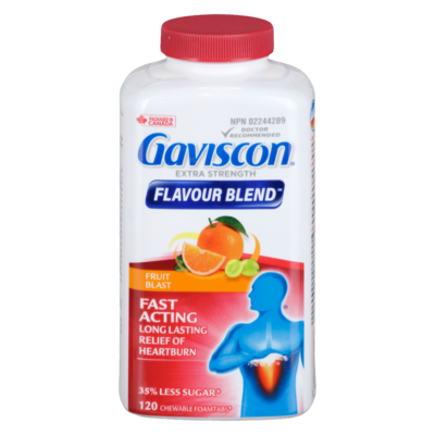 Gaviscon Extra Strength Flavour Burst Tablet 120 ea, $0.27/1ea