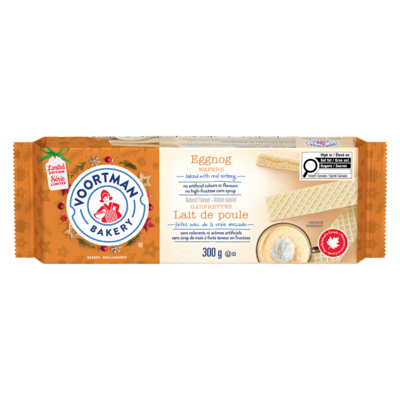 Voortman Wafers Eggnog Limited Edition 300 g, $1.33/100g
