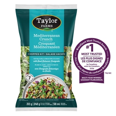 Taylor Farms Mediterranean Crunch Chopped Salad Kit 0.312 kg, $2.24/100g