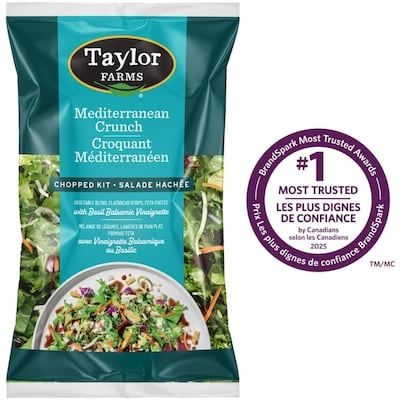 Taylor Farms Mediterranean Crunch Chopped Salad Kit 0.312 kg, $1.92/100g