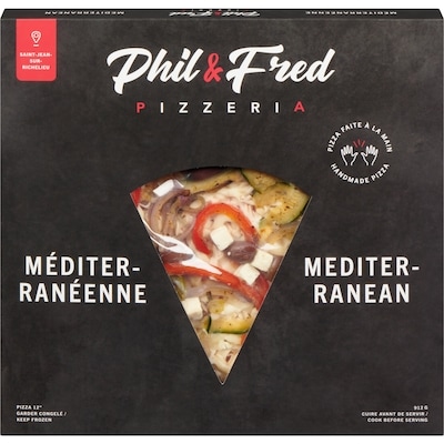 Phil & Fred 12-inch Pizza, Mediterranean 912 g, $2.08/100g