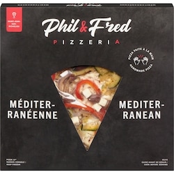Phil & Fred Pizza 12 pouces, Méditerranéenne 912 g, 2,08 $/100g