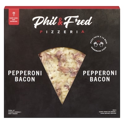 Phil & Fred 12-inch Pizza, Pepperoni Bacon 955 g, $1.99/100g