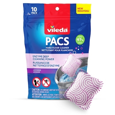 Vileda PACS Floor Cleaning, Lavender, 10pk 10 ea, $1.30/1ea