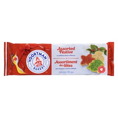 Voortman Assorted Festive Cookies 220 g, $1.72/100g