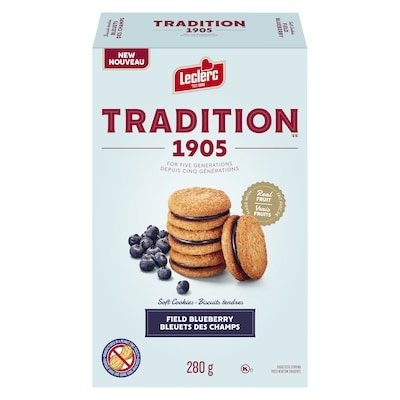 Leclerc Tradition Tradition Soft Cookies Field Blueberry 280 g, $1.07/100g