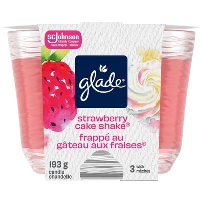 Glade 3-Wick Scented Candle Air Freshener, Strawberry Cake Shake™ 1 ea, $10.00/1ea