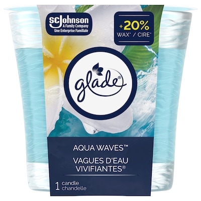 Glade Jar Scented Candle Air Freshener, Aqua Waves 1 ea, $7.49/1ea