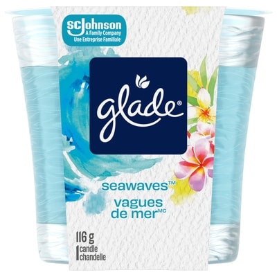 Glade Chandelle parfumée chandelle à une mèche, Vagues de mer 1 ea, 7,49 $/1ch