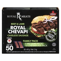 Royal Meats Caseless Sausage Royal Chevapi Beef & Lamb Family Pack 2 kg, $2.10/100g