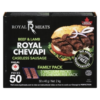Royal Meats Caseless Sausage Royal Chevapi Beef & Lamb Family Pack 2 kg, $2.10/100g