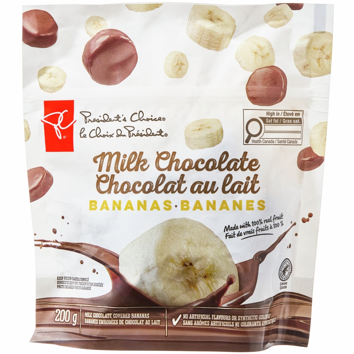 President's Choice Milk Chocolate Covered Bananas