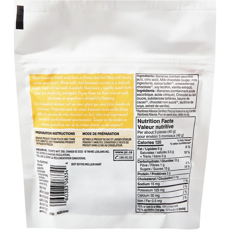 Milk Chocolate Covered Bananas