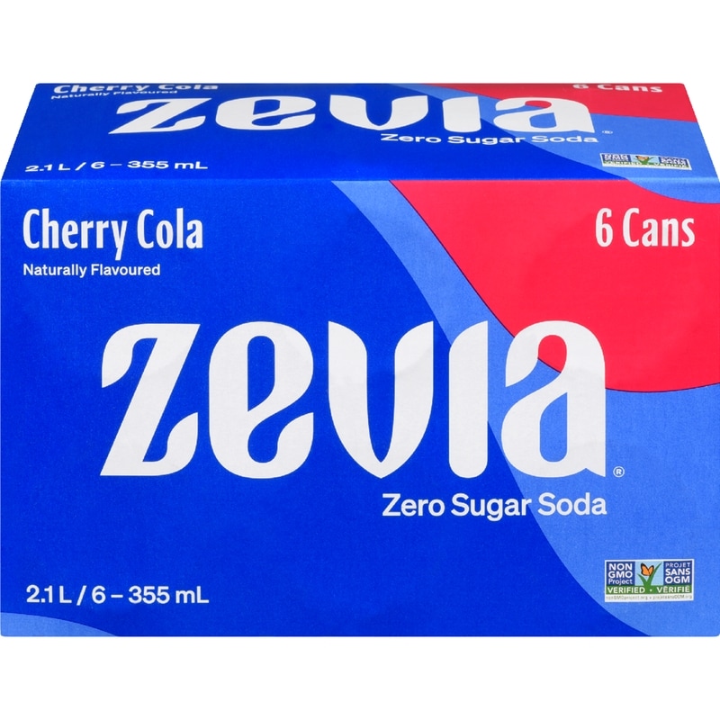 Cherry No.1274、1278、1285、1286、1294、 Zevia Zero Sugar Soda, Cherry Cola - 6x355.0 ml | No Frills