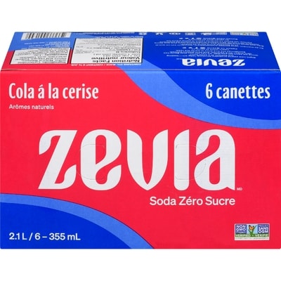 Zavia Soda zéro sucre, cola à la cerise 6x355.0 ml, 0,33 $/100ml