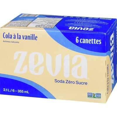 Soda zéro sucre, cola à la vanille