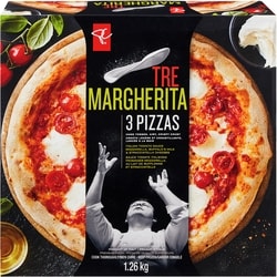 PC Black Label Margherita Pizza 3 Pack 1 ea, $24.00/1ea