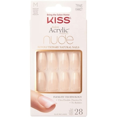 Kiss Salon Acrylic French Nude Nails -Leilani 1 ea, $14.99/1ea