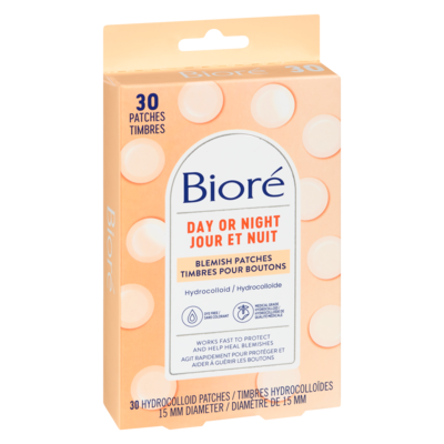Day or Night Pimple Patches, Hydrocolloid Patches to Cover & Reduce Blemishes| Dye Free, 30 count