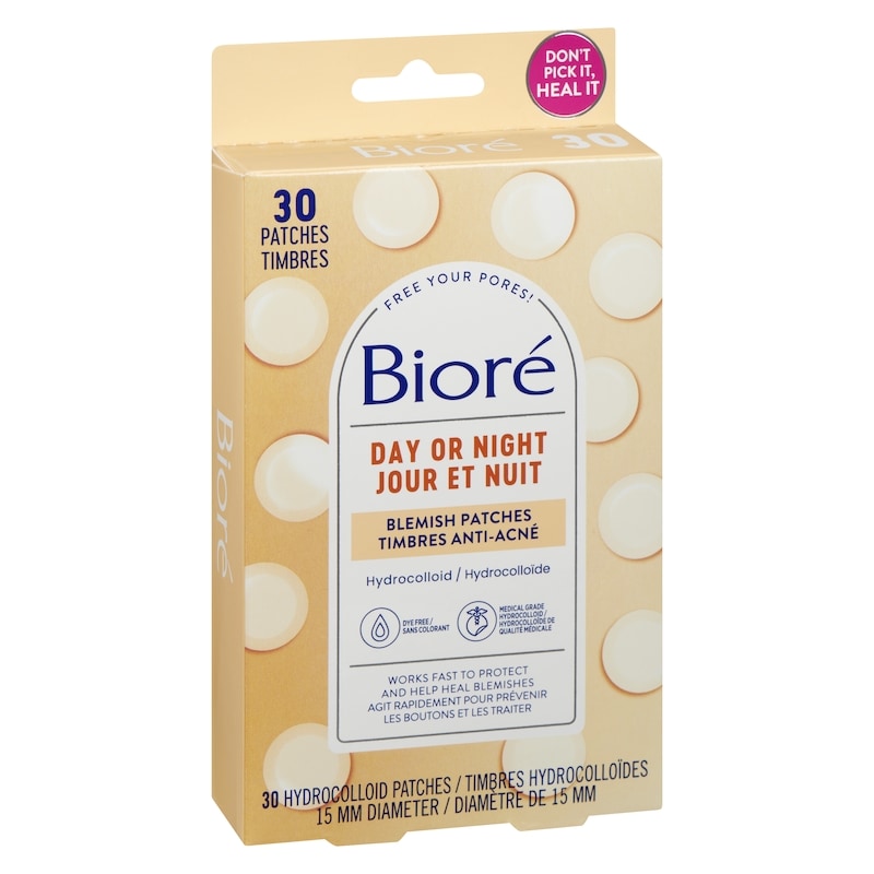 Day or Night Pimple Patches, Hydrocolloid Patches to Cover & Reduce Blemishes| Dye Free, 30 count