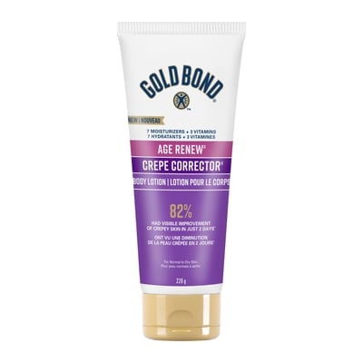 Gold Bond Age Renew Crepe Corrector Lotion pour le corps, la peau crêpée 226 g, 5,77 $/100g
