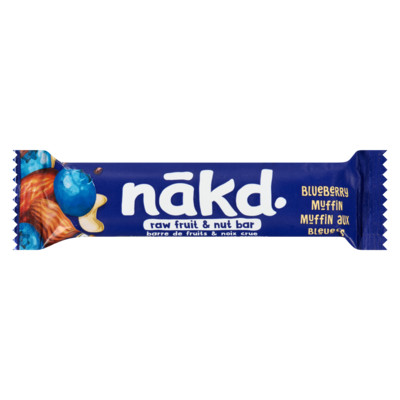 Nakd Barre de fruits & noix crue muffin aux bleuets 35 g, 5,69 $/100g