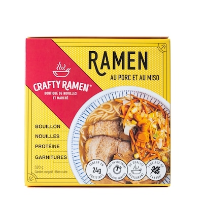 Crafty Ramen Ramen au porc et au miso 520 g, 1,73 $/100g