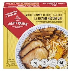 Crafty Ramen Nouilles ramen au porc et au miso le grand réconfort 520 g, 2,21 $/100g