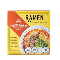 Crafty Ramen Ramen au poulet et au sésame 500 g, 1,80 $/100g