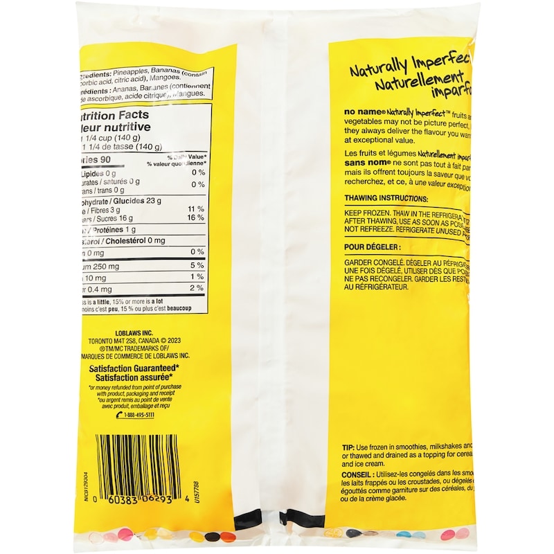 Naturally Imperfect Pineapple, Banana, and Mango Fruit Blend