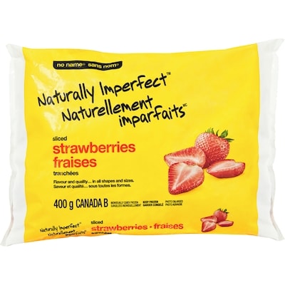 No Name Naturally Imperfect Sliced Strawberries 400 g, $0.75/100g