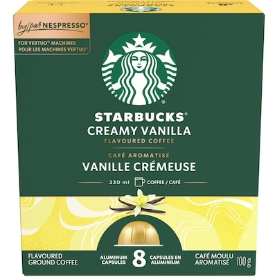 Starbucks Vanille crémeuse pour NESPRESSO VERTUO, café 100 g, 12,99 $/100g