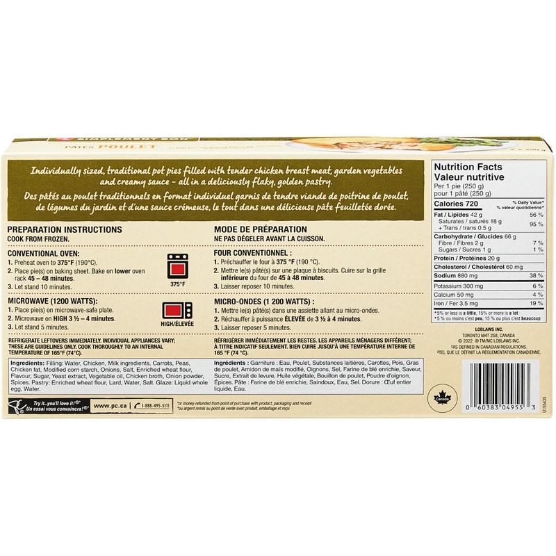 Free From Chicken Pot Pies