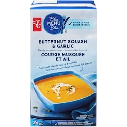 PC Blue Menu Butternut Squash and Garlic Ready-to-Serve Soup 500 ml, $0.50/100ml